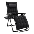 thumbnail image 1 of Zero Gravity Chair, Reclining Camping Lounge Chair for Indoor, Reclining Patio Chairs with Cup Holder Trays and Removable Cushion, 1 of 7