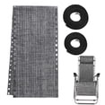 thumbnail image 1 of Zero Gravity Chair Replacement Fabric 17" Wide, Reclining Patio Gravity Chairs Repair Cloth with 4pcs Elastic Replacement Cord Laces, Chair Repair Cord Kit for Outdoor Lounge Chair(Black), 1 of 9