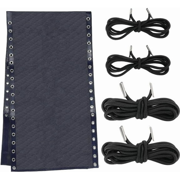 Zero Gravity Chair Replacement Fabric Antigravity Folding Lounge Chair Cloth Part Prussian Blue Outdoor Chair Repair Fabric with Rope for Camping Chairs Lawn Bungee Chair Sun Loungers Blue