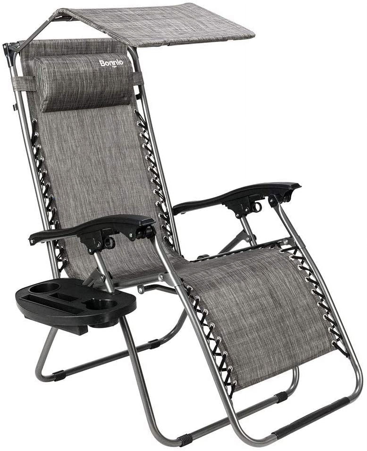 Zero Gravity Chair With Canopy Patio Sunshade Lounge Chair, Adjustable ...