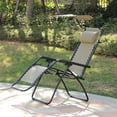 thumbnail image 1 of Zero Gravity Chair with Canopy Tan, 1 of 9