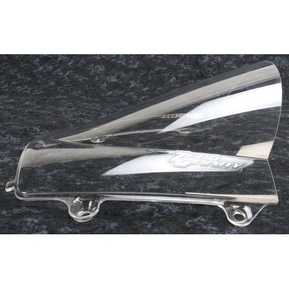 Zero Gravity Double Bubble Windscreen - Clear Acrylic - Street Sport Motorcycle Windshield (16-408-01)