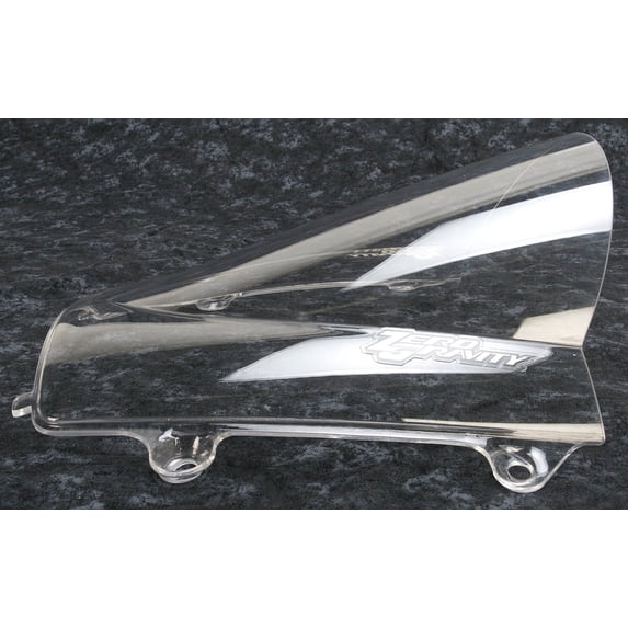 Zero Gravity Double Bubble Windscreen - Clear Acrylic - Street Sport Motorcycle Windshield (16-408-01)