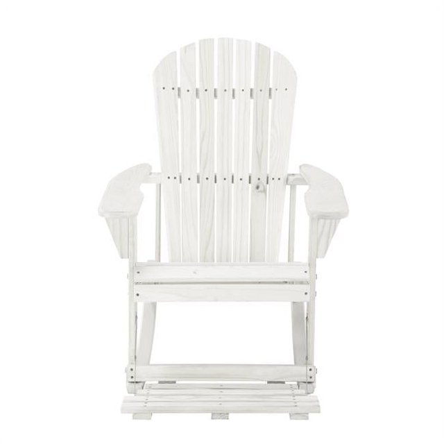 Zero Gravity Collection Adirondack Rocking Chair with Builtin Footrest