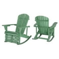 thumbnail image 1 of Zero Gravity Collection Sea Green Adirondack Rocking Chair with Built-in Footrest - Set of 2 Rocking Chairs, 1 of 4
