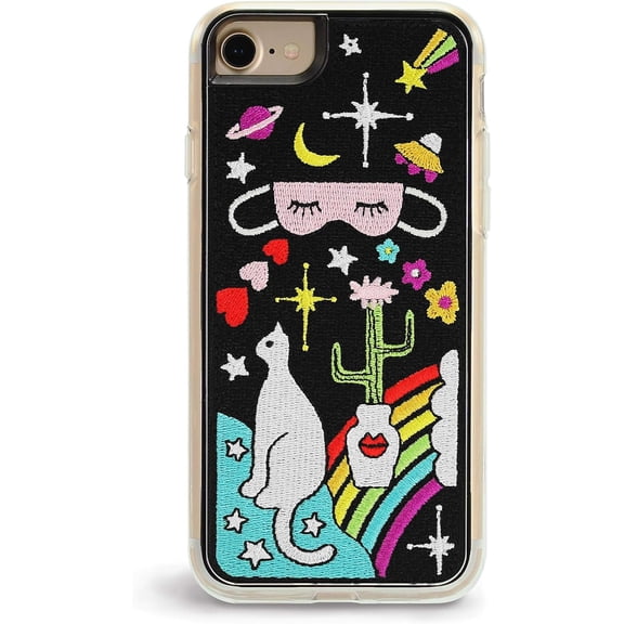 Zero Gravity Compatible with iPhone 6/6s/7/8 Daydream Phone Case - Embroidered Design - Drop Tested, 360 Protection
