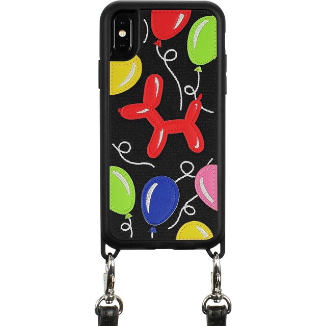 Zero Gravity Compatible with iPhone X/XS Balloon Phone Case w/Strap - Embroidered Design - Drop Tested, 360 Protection