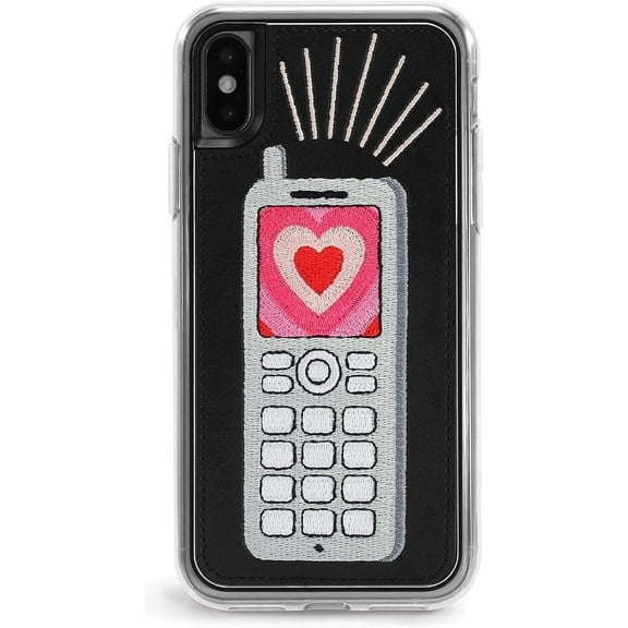 Zero Gravity Compatible with iPhone X/XS Feature Phone Case - Embroidered Design - Drop Tested, 360 Protection