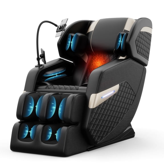 Zero Gravity Massage Chair Full Body Shiatsu Massage Chair Recliner with Heat, Air Pressure Massage, Foot Rollers, Touch Screen, Luxury Home Relaxation Back Fatigue Pain Relief