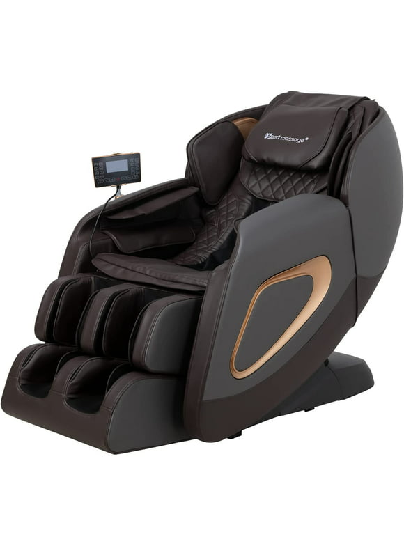 Zero Gravity Massage Chair with Smart Large Screen Bluetooth Speaker Built-in with Massage and Heat,Grey
