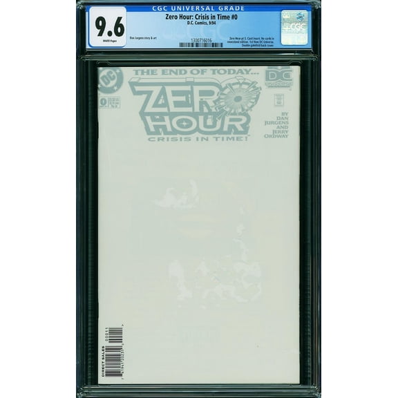 Zero Hour: Crisis in Time #0 - CGC 9.6 Comic Book