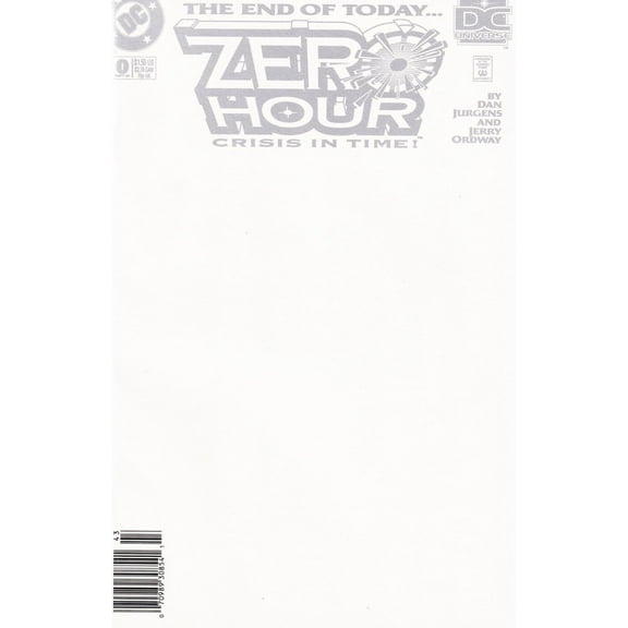 Zero Hour: Crisis in Time #0 (Newsstand) VF ; DC Comic Book