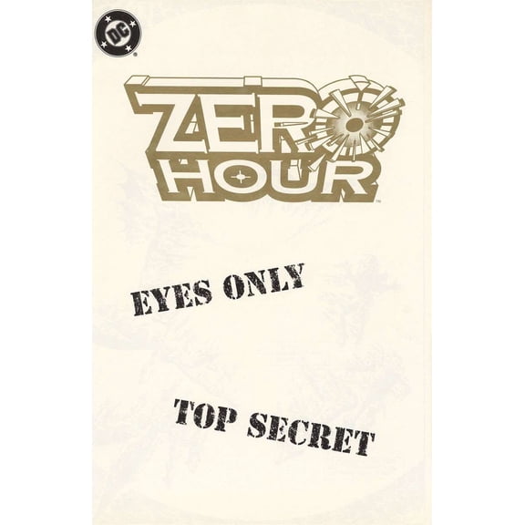 Zero Hour: Crisis in Time Ashcan #1A VF ; DC Comic Book