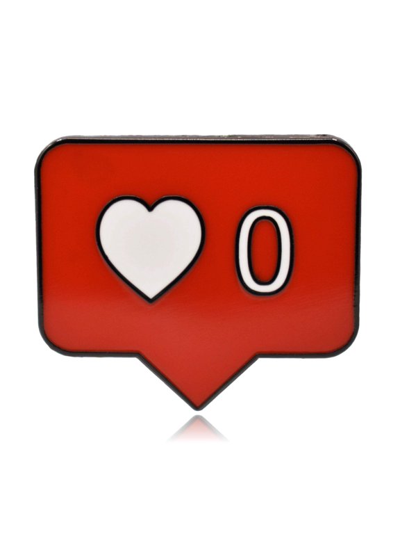 Zero Likes Chat Bubble Hard Enamel Pin | Clayton Jewelry Labs