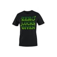 thumbnail image 1 of Zero Lucks Given Funny St. Patricks Day Shamrock Design Men's T-shirt, 1 of 3