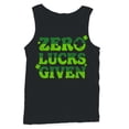 thumbnail image 1 of Zero Lucks Given Funny St. Patricks Day Shamrock Design Men's Tank Top, 1 of 3