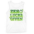 thumbnail image 1 of Zero Lucks Given Funny St. Patricks Day Shamrock Design Men's Tank Top, 1 of 3