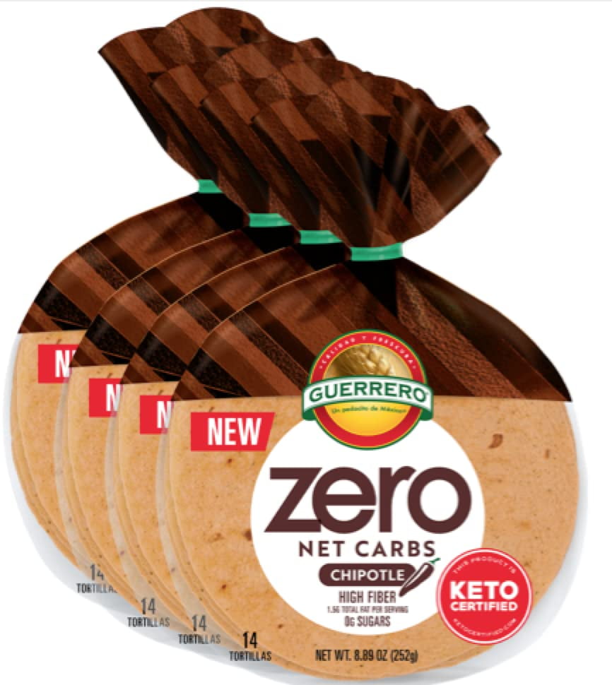 Zero Net Carb Chipotle Tortillas 0G Net Carbs Keto Certified 4.5