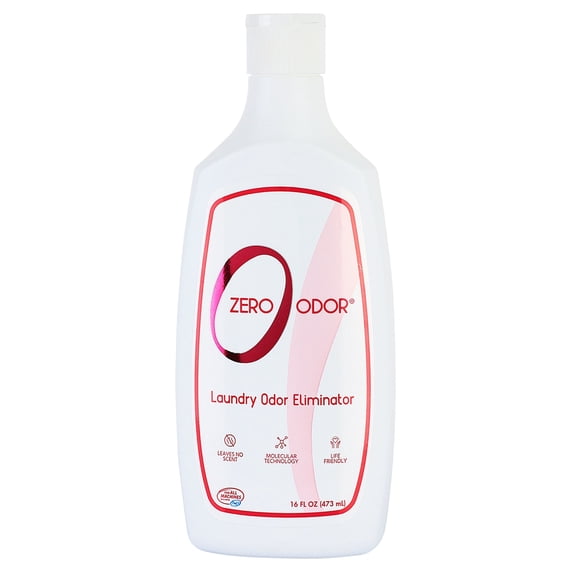 Zero Odor Scent Booster Laundry Odor Eliminator Additive Deodorizer Smell Remover, 16 oz