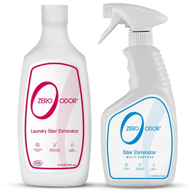 Zero Odor Laundry Odor Eliminator Kit, FragranceFree, for Workout