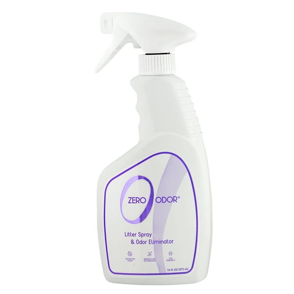 Zero Odor Litter Box Odor Eliminator Cat Kitty Litter Deodorizer Pet Smell Remover 16 oz