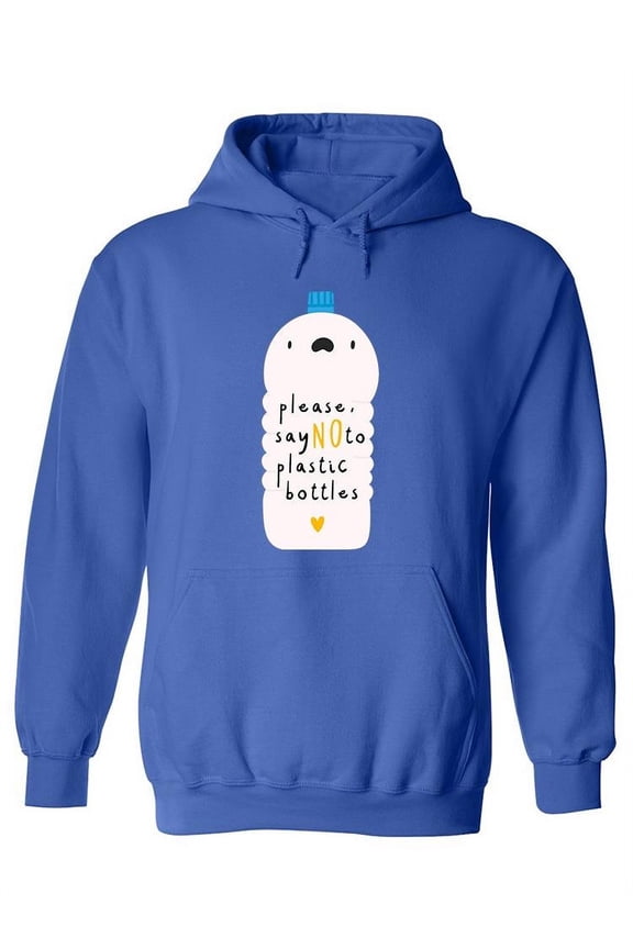 Zero Plastic Quote Hoodie Women -Image by Shutterstock, Female Large