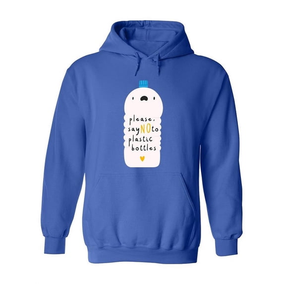 Zero Plastic Quote Hoodie Women -Image by Shutterstock, Female Small