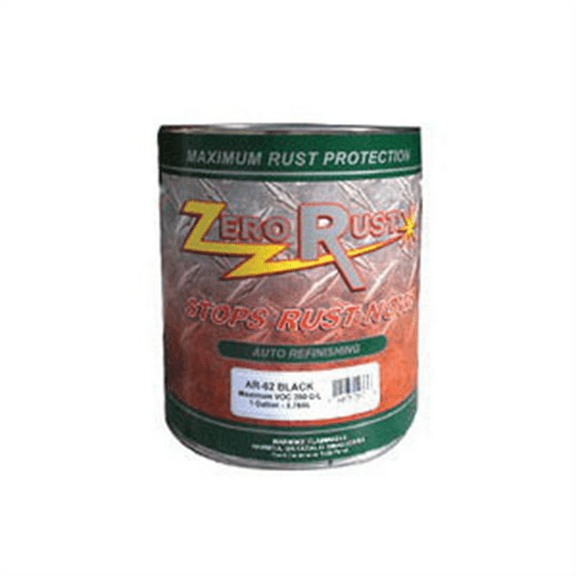 Zero-Rust AR-62GA-CA High Solid Rust and Corrosion Control Coating, 1 gal Can, Black