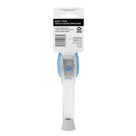 Zero-Scratch Dishwand with Built-in Soap Dispenser: Reusable, Multi-Surface Cleaning Tool