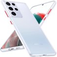 thumbnail image 1 of Zero Serie for Samsung Galaxy S21 Ultra Case 5G, [Wireless Charging Support] [Translucent Matte Thin Phone Case] Shockproof Slim Cover 6.8'', White, 1 of 14