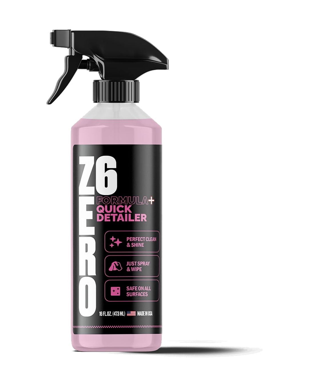Zero Six Chemicals Quick Detailer Spray Wax For Car Detailing - Quick Easy & Safe Carnauba Liquid Car Wax Spray For Hyper Gloss Protection - Rich & Premium Forumula For Multi Surface With Brazilian Ca