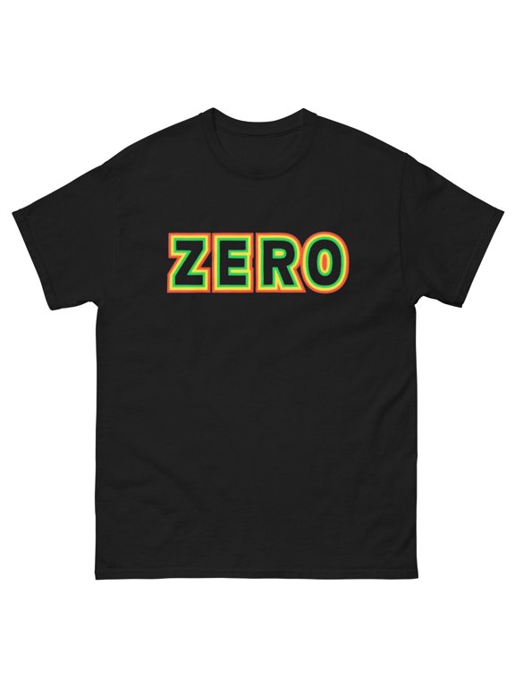 Zero Skate black tee Rasta colours retro vintage skateboarding t shirt design