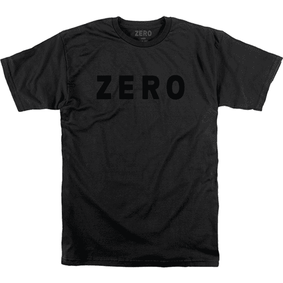 Zero Skateboards Army Logo Short Sleeve T-Shirt Black Black, Small, Men's