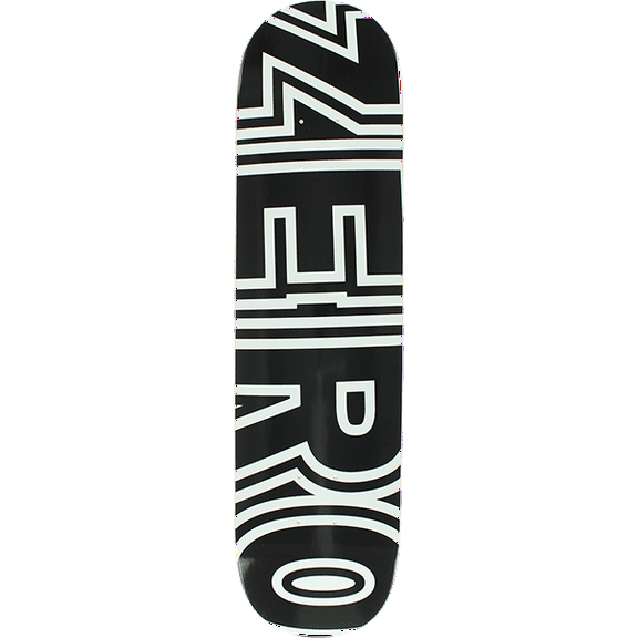 Zero Bold Skateboard Deck-7.75 Black/Wht