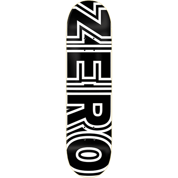Zero Bold Skateboard Deck-8.12 Black/Wht