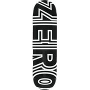 Zero Skateboards Bold Skateboard Deck 8.25 Black White