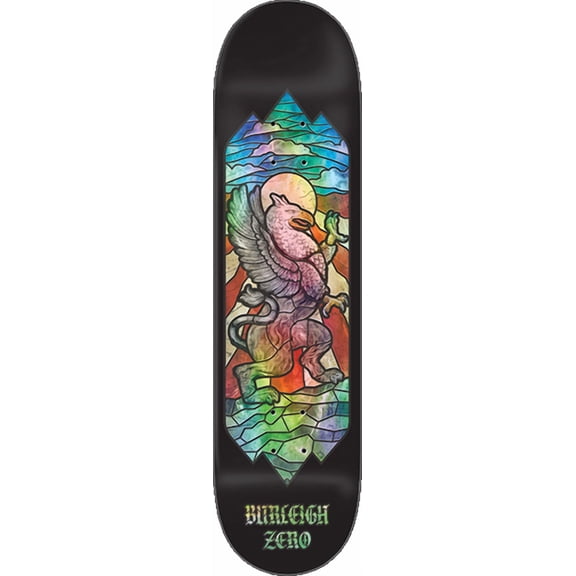 Zero Skateboards Burleigh Stained Glass Griffin Skateboard Deck - 8.5" (Deck Only)