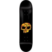 Zero Skateboards Stained Glass Skull Black / Yellow Skateboard Deck - 8.25" Deck Only