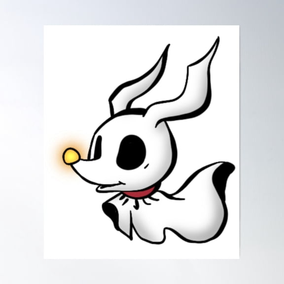 Zero Skellington Poster Wall Art, Modern Wall Decor For Living Room Bedroom, 8x12 UNFRAMED