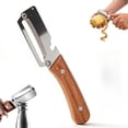 thumbnail image 1 of Zero Snag Wooden Kitchen Tool, Smooth Glide Vegetable Peeler with Stainless Steel Blade and Built-In Bottle Opener for Fruits and Vegetables, 1 of 8