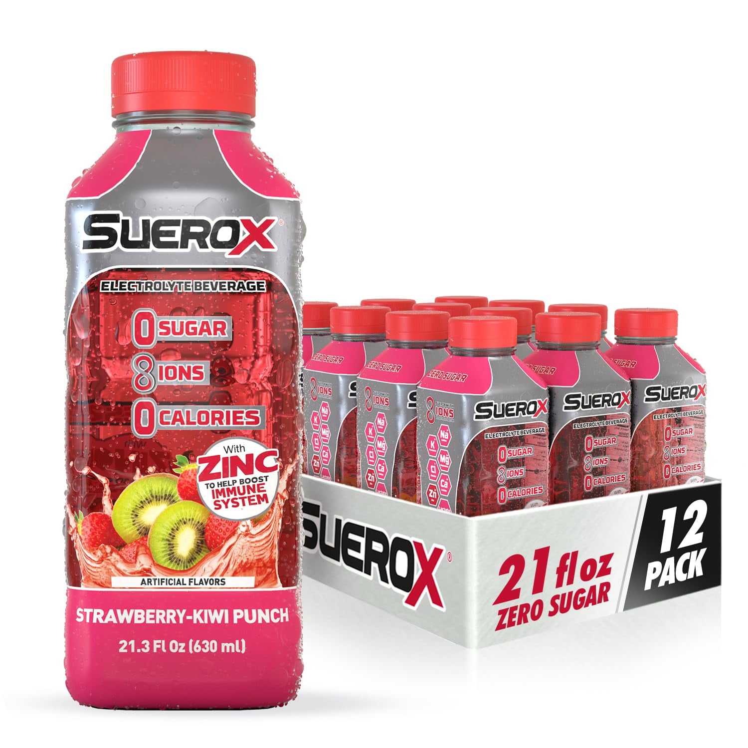 Zero Sugar Electrolyte Drink for Hydration and Recovery, Unique Blend of Electrolytes & 8 Ions