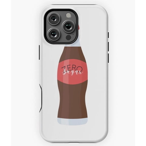 Zero Sugar Funny Soda Pop Design M0802 Phone Case for iPhone 17 16 15 14 13 12 11 Pro Max