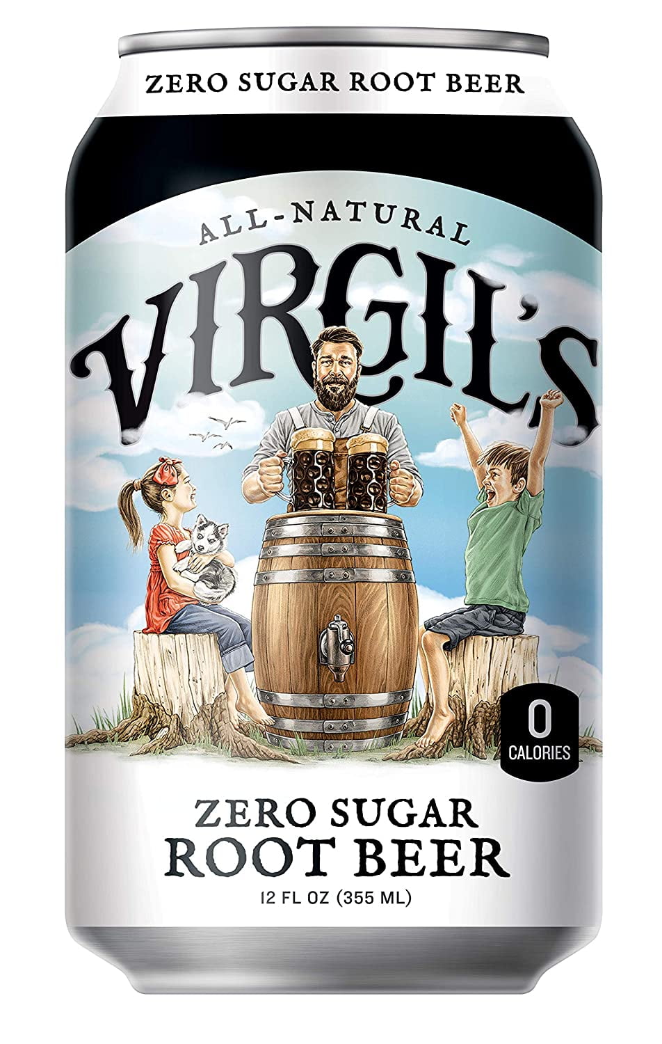Zero Sugar Root Beer, Great Tasting Zero Calorie Keto Friendly Soda (12- 12oz cans)