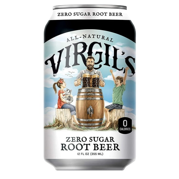 Zero Sugar Root Beer, Great Tasting Zero Calorie Keto Friendly Soda (12- 12oz cans)