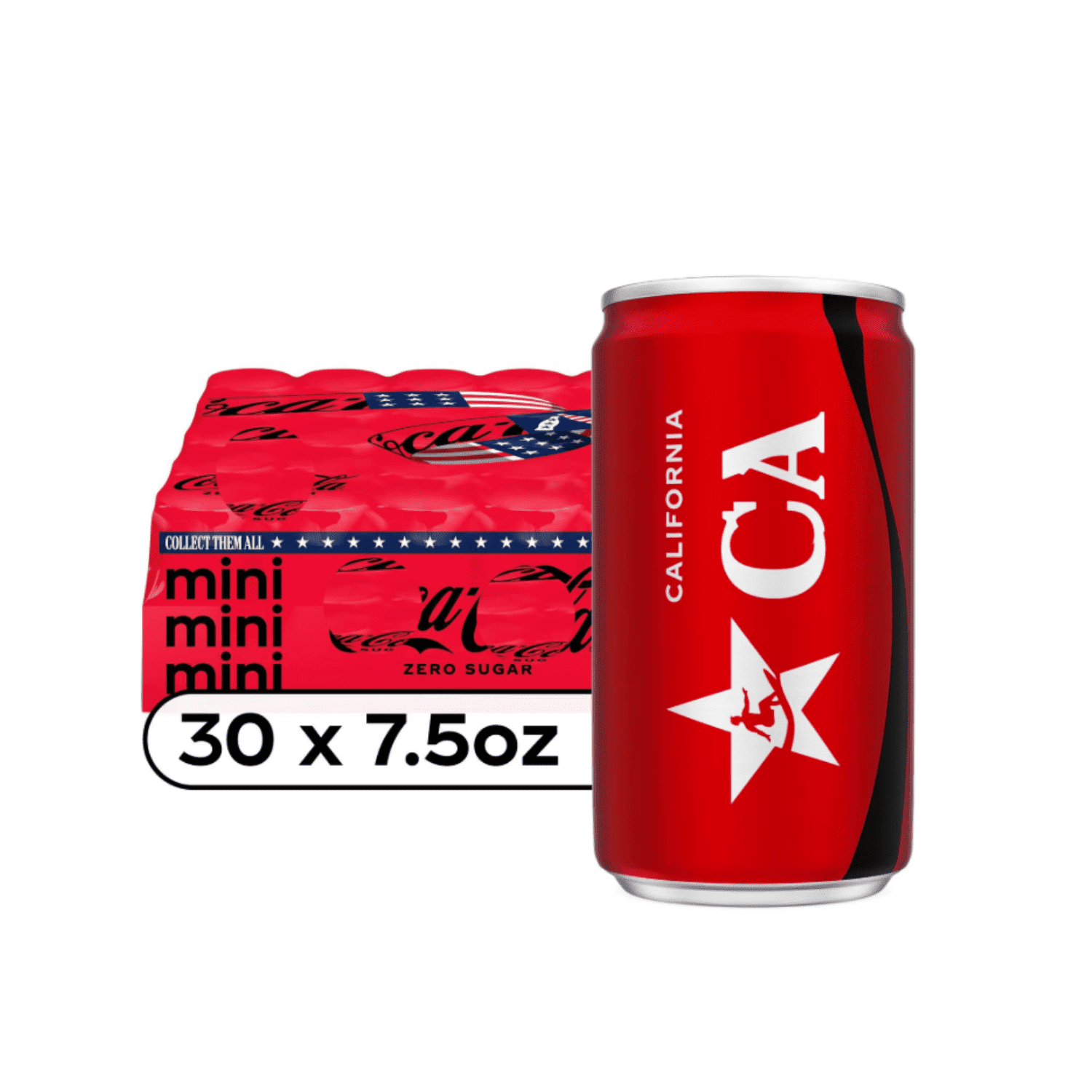 Zero Sugar Soda Mini Cans, 7.5 fl. oz., 30 pk.