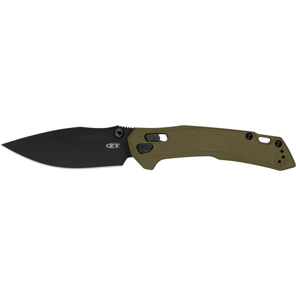 Zero Tolerance 0203 Pocket Knife 4" Drop Point CPM-M4 Black PVD Blade G-10 Handle Green