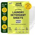 thumbnail image 1 of Zero Trace All Natural Laundry Detergent Sheets - Powerful Eco-Friendly Travel Detergent Sheets with Fresh Scent (Fresh Scent), 1 of 8