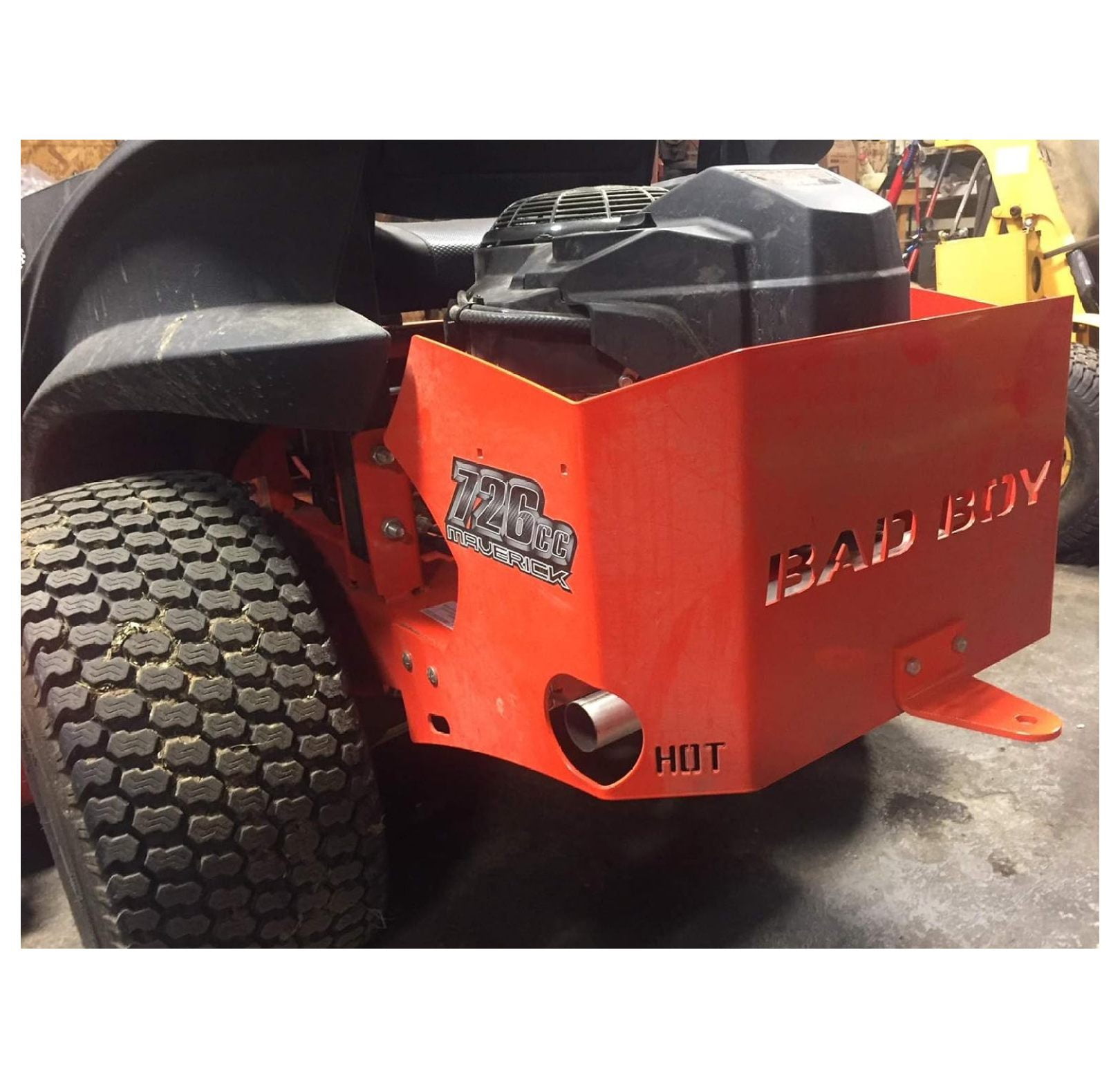 Zero Turn Mower Bolt on Hitch Fits Bad boy MZ, ZT, CZT, (Orange Hitch