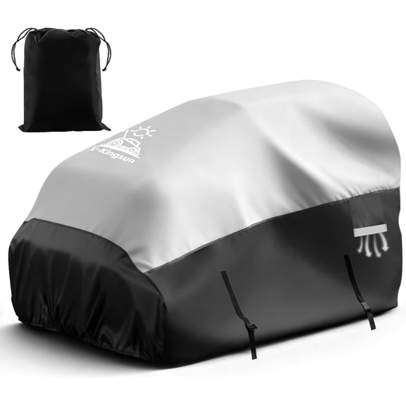 Zero Turn Mower Cover Lawn Mower Cover Waterproof & Uv-Resistant 600D Riding Mower Cover Universal Fits Up To 55" Outdoor Protector with Drawstring and Storage Bag for Outdoor Protection