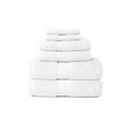 thumbnail image 1 of Zero Twist Hotel 6-Piece 100% Cotton Bath Hand Wash Towel Set, White, 1 of 2